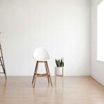 white round table near white wall