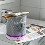 a silver can of paint