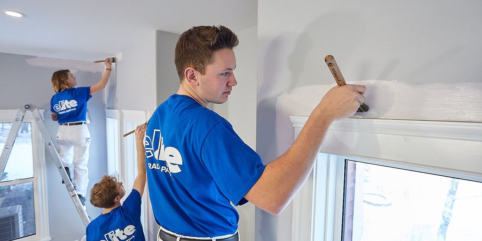 Interior painting team